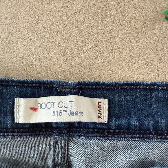 Levi's 515 Med Wash Bootcut Jeans SZ 14M Cowgirl Rodeo Flap Pocket Stretch - Picture 4 of 9